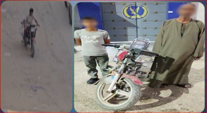الداخلية تضبط طفل في الجيزة لقيادته دراجة نارية وسيره برعونة