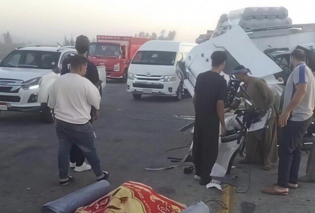 مصرع شخص في حادث تصادم على الطريق الإقليمي بالمنوفية