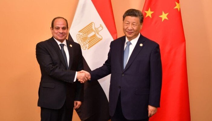 عاجل| الرئيس الصيني يدعو مصر والصين لحماية مصالح الدول النامية والتمسك بالنزاهة والعدالة الدوليتين