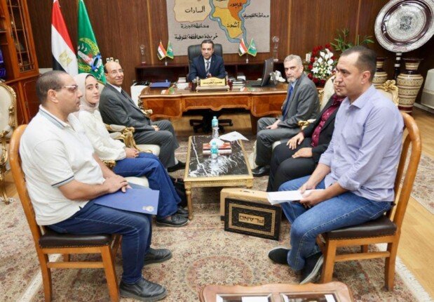 محافظ المنوفية يستعرض آليات تنفيذ مشروعات «المبادرة الوطنية للمشروعات الخضراء الذكية»