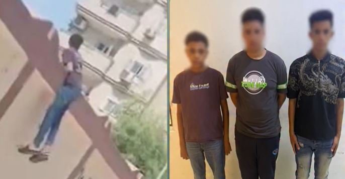الأمن يكشف ملابسات فيديو تعلق شخص أعلى سور مدرسة بنات بالسويس