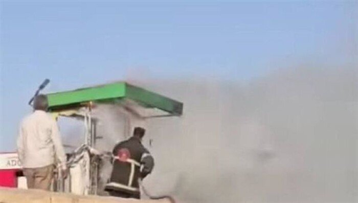 السيطرة على حريق ماكينة صراف آلي ATM أمام جامعة بنها بالعبور