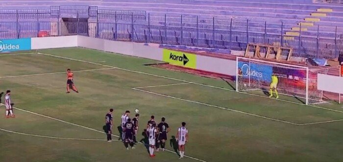 المقاولون العرب يتقدم على الجونة بهدف في الشوط الأول بالدوري الممتاز | «فيديو»