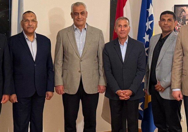 وزير الإنتاج الحربي يلتقي سفير مصر لدى البوسنة والهرسك في معرض «درع البلقان 2026»