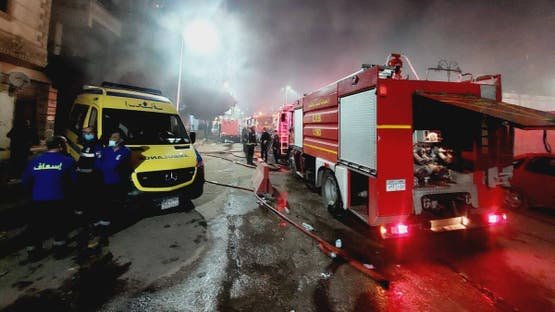 التفاصيل الكاملة لواقعة حريق مصنع مواسير بالمنطقة الصناعية في أكتوبر
