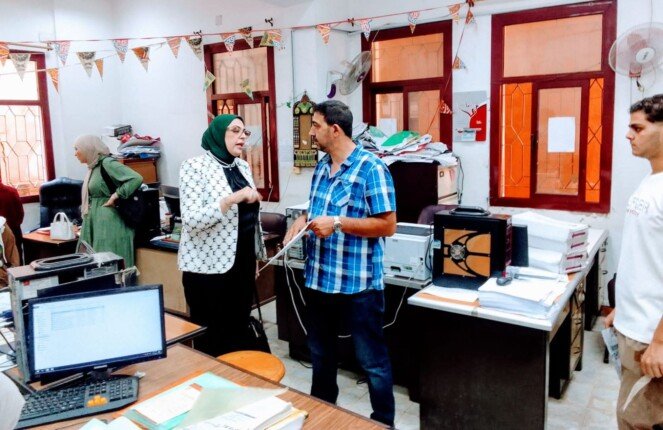 عميد نوعية طنطا تتفقد إدارة شئون التعليم والطلاب استعدادًا لبدء العام الدراسي الجديد