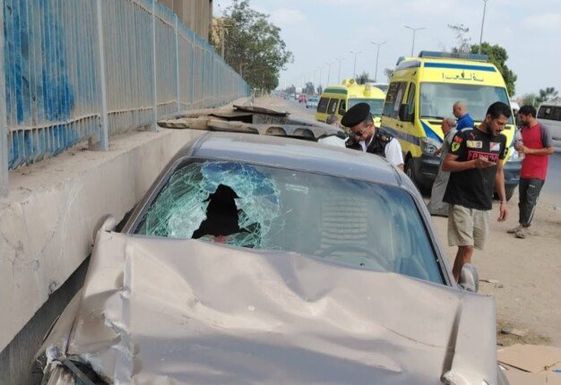 ننشر أسماء الضحايا والمصابين فى حادث تصادم 7 سيارات بالطريق الزراعي بقليوب