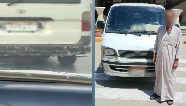 ضبط سائق ميكروباص بالشرقية بتهمة طمس اللوحات الخلفية لسيارته