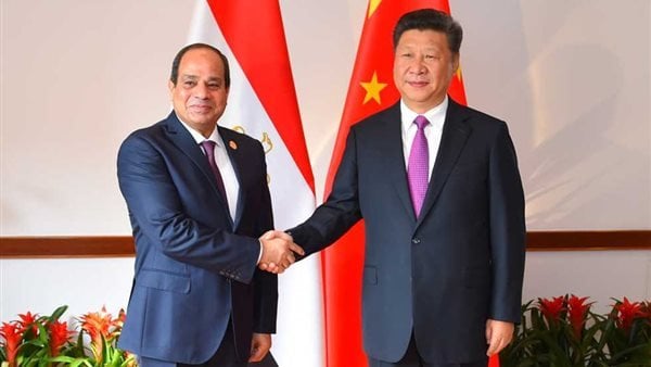 الرئيس السيسي ونظيره الصيني يعلنان تدشين توسعات بالمنطقة الاقتصادية لقناة السويس
