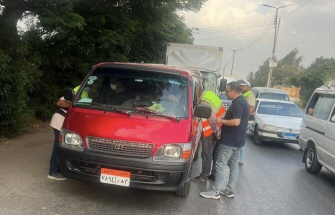 حملات مكثفة لضبط تعريفة الأجرة وخطوط السير بالمنوفية