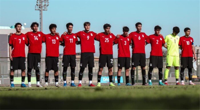 منتخب مصر للناشئين يختتم استعداداته لمواجهة إنجلترا في بطولة الصداقة