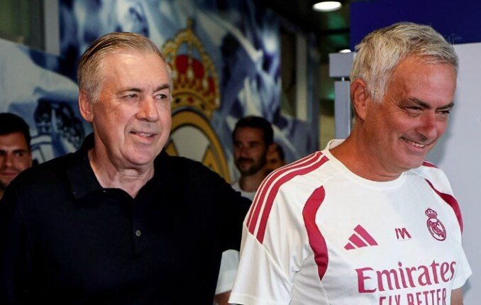 أنشيلوتي يظهر في تدريبات ريال مدريد لمتابعة حالة ثلاثي البرازيل قبل التوقف الدولي