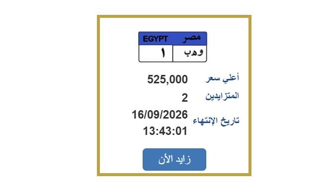 سعرها تخطى نصف مليون جنيه.. «مرور مصر» تطرح التزايد على لوحة سيارة مميزة «اعرف الخطوات»