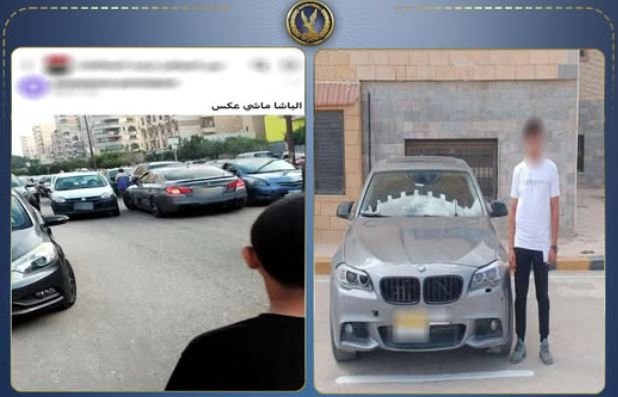 ضبط قائد سيارة يحمل جنسية أجنبية لسيره عكس الاتجاه في مطروح
