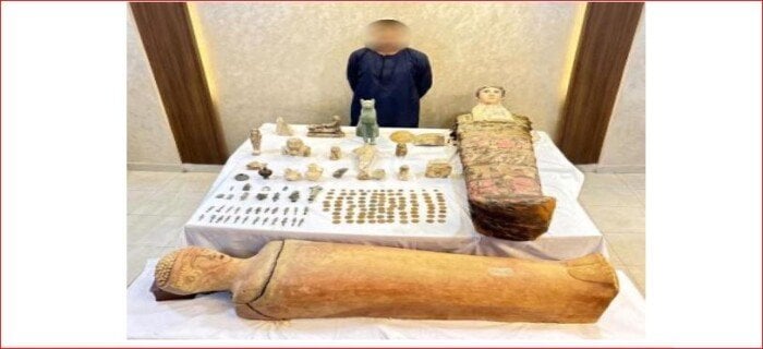 «مغارة علي بابا».. ضبط 151 قطعة أثرية بحوزة عنصر إجرامي في المنيا
