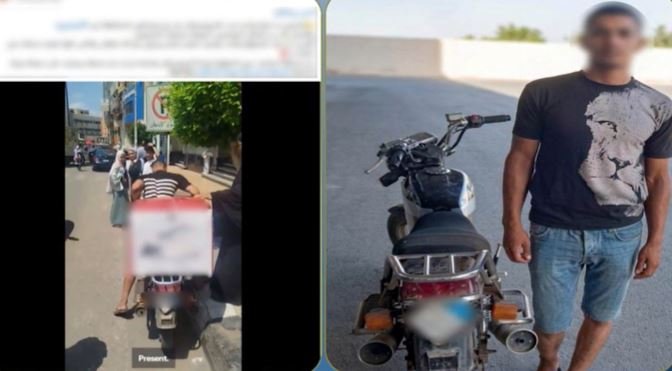 ضبط قائد دراجة نارية صدم سيدة وتعدى على مواطنين في الدقهلية | فيديو