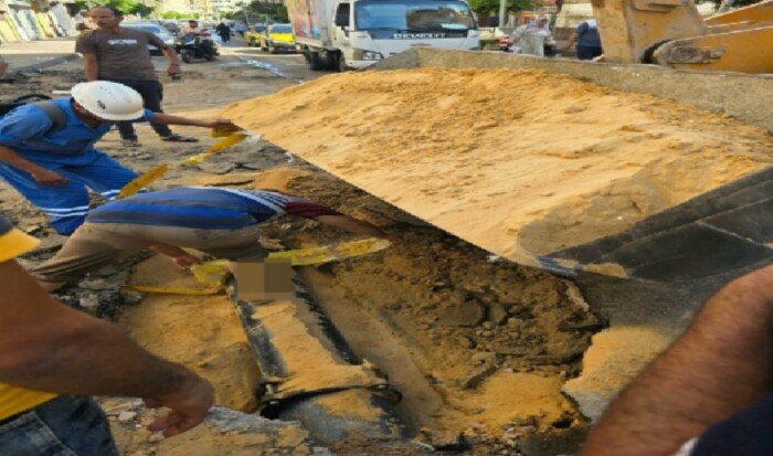 الانتهاء من إصلاح كسر مفاجئ بخط مياه بمنطقة بحري في الإسكندرية