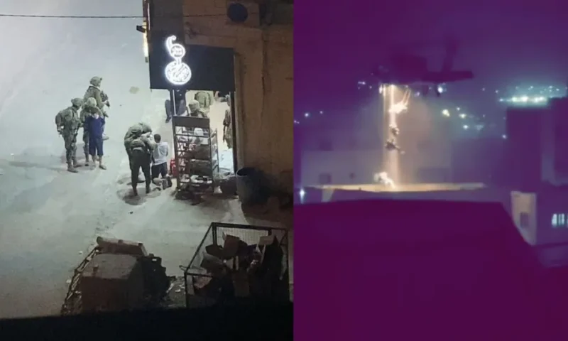إنزال جوي خلال اقتحامات الضفة.. وحملة اعتقالات طالت طفلا وزوجة أسير