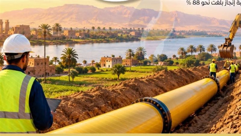 2.2 مليون عميل منزلي و202 منشأة صناعية، كيف توسعت شبكات الغاز الطبيعي بصعيد مصر؟