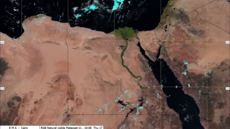 حالة الطقس، أجواء شديدة الحرارة على القاهرة الكبرى والمناطق الداخلية
