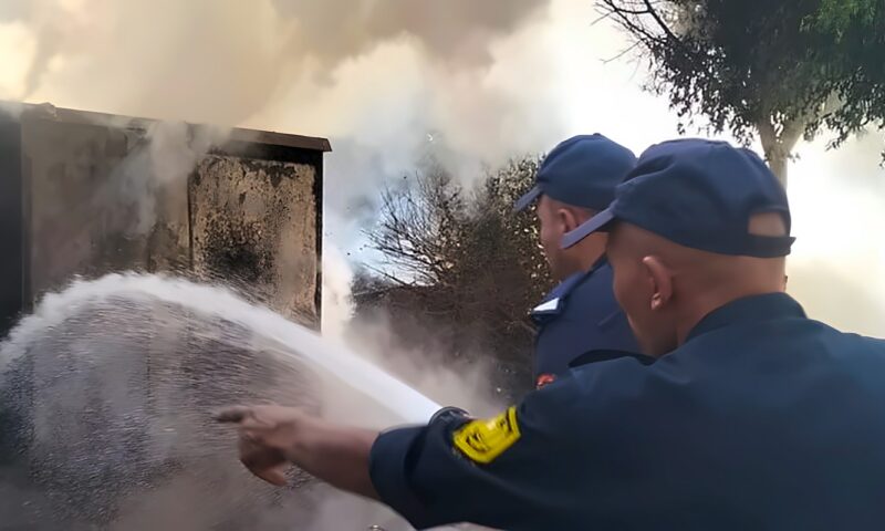 السيطرة على حريق بكشك محول كهرباء في محلة دمنة بالدقهلية