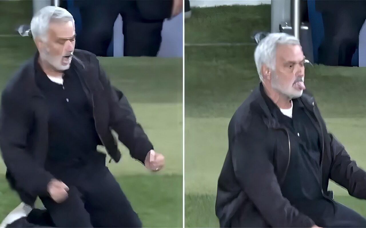 احتفال مورينيو بالفوز على برشلونة يخطف الأضواء في الكلاسيكو (فيديو)