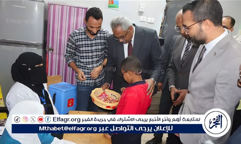 نائب محافظ سوهاج يتابع انطلاق حملة التطعيم ضد الحصبة والحصبة الألمانية