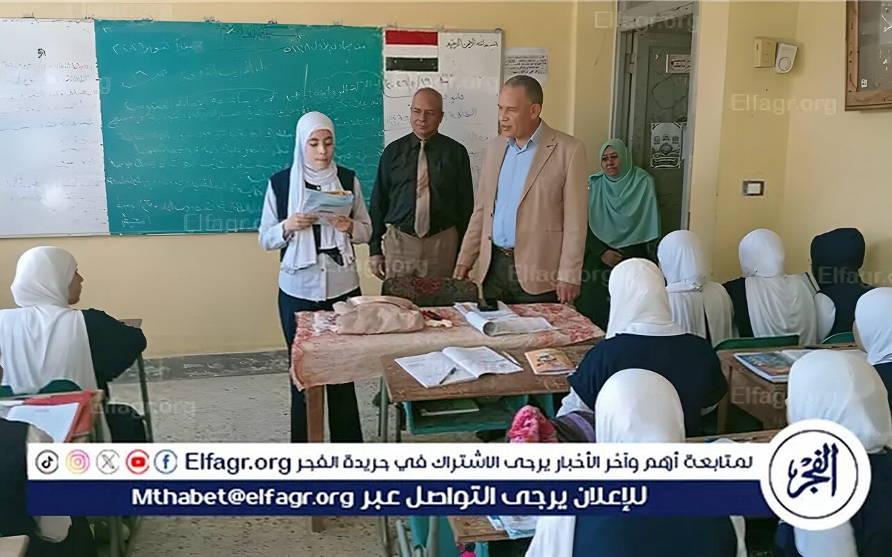 وكيل التعليم بأسيوط يتفقد 5 مدارس بدير الجنادلة بالغنايم