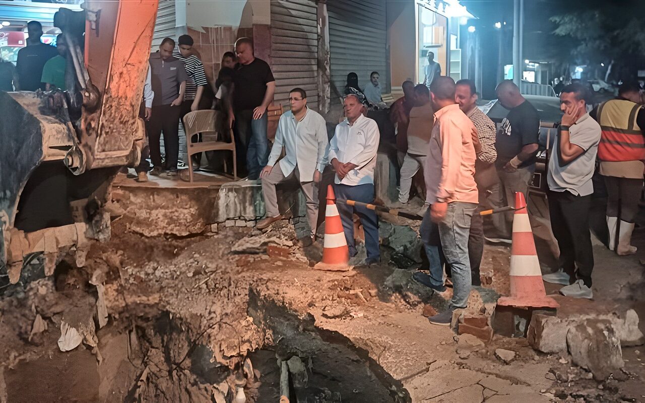 عجزوا عن إصلاح كسر ماسورة، الفيوم بدون مياه لمدة 24 ساعة ومراكز الكلى في خطر