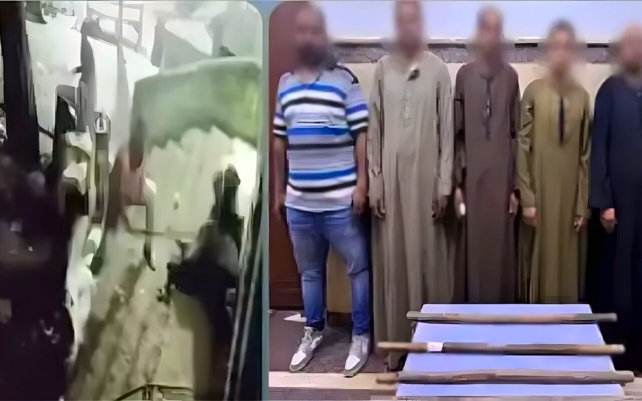 بسبب خلافات الجيرة، 5 أشخاص ينهالون بالضرب على صاحب محل ووالده بالعصي في سوهاج