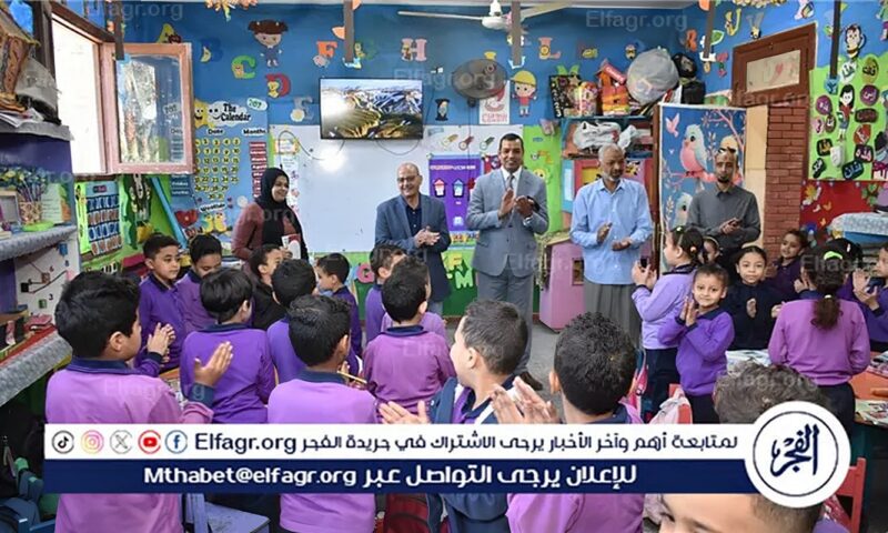 مدير تعليم سوهاج يتابع انتظام الدراسه بمدارس إدارة جرجا التعليمية