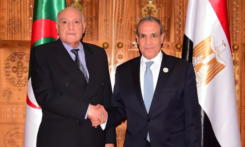 وزير الخارجية يبحث مع نظيره الجزائري دفع التعاون الثنائي والتنسيق إزاء القضايا الإقليمية