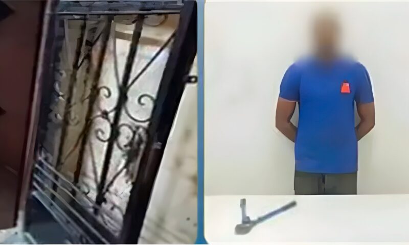 ضبط سمكري سيارات أتلف باب شقة طليقته بمقص حديدي في زفتى