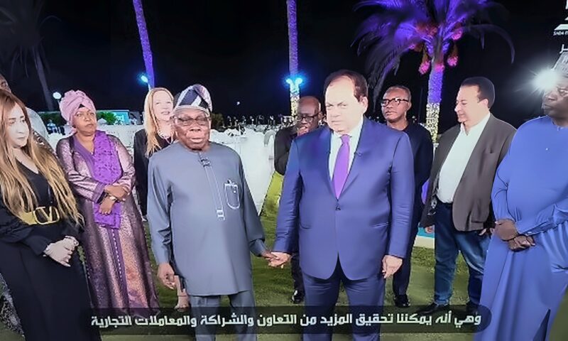 أبو العينين لرئيس نيجيريا السابق: مصر تطورت وأصبحت مكانا رائعا للسياحة والصناعة