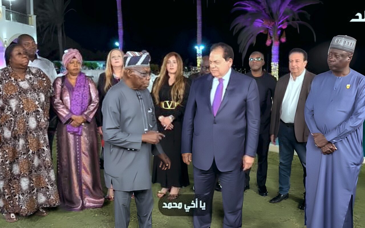 ترحيب متبادل.. تفاصيل لقاء أبو العينين ورئيس نيجيريا السابق على هامش منتدى العلمين- أفريقيا