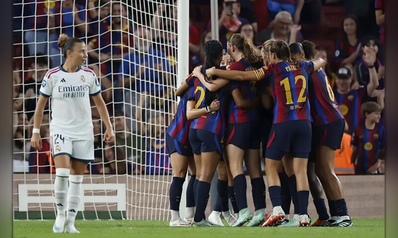 برشلونة يكتسح ريال بسباعية في «كلاسيكو السيدات»