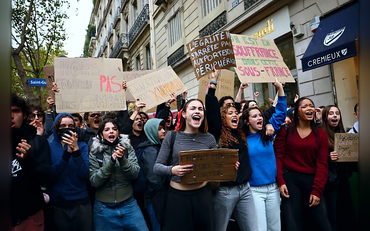 فرنسا: طلاب مدارس ثانوية يدعون للاجتماع برئيس الوزراء لاحتواء حراك طلابي