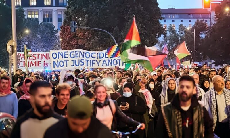 احتجاجات مؤيدة للفلسطينيين في أوروبا بالذكرى الثالثة لـ7 أكتوبر.. اعتقالات وقيود أمنية
