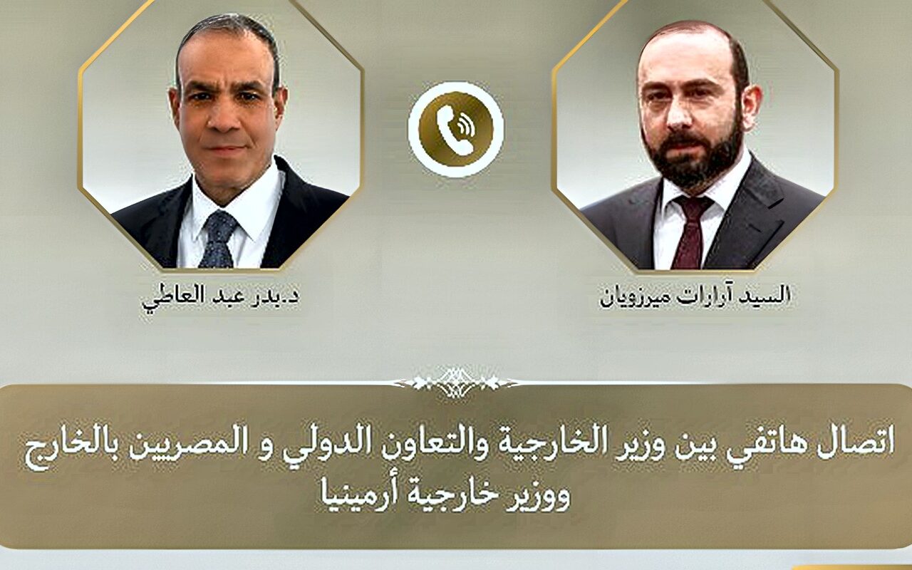وزير الخارجية يبحث مع نظيره الأرميني التطورات الإقليمية والدولية