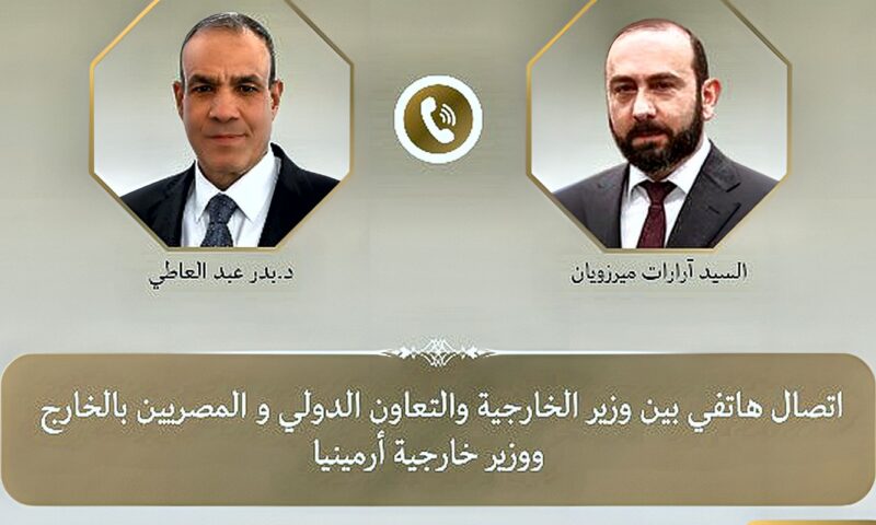 وزير الخارجية يبحث مع نظيره الأرميني التطورات الإقليمية والدولية