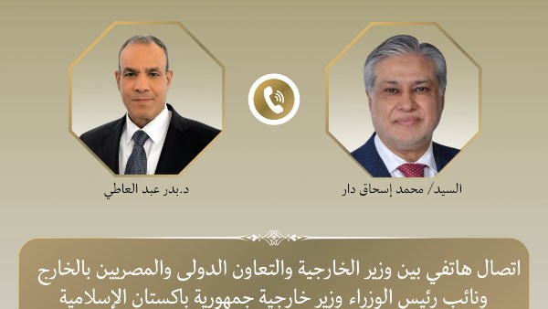 وزير الخارجية ونظيره الباكستاني يؤكدان ضرورة استئناف الحوار الأمريكي الإيراني