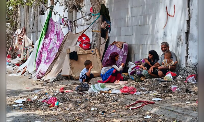 أوضاع إنسانية متفاقمة للأسر النازحة جراء تصعيد الحوثيين