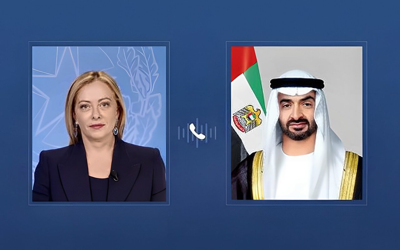 رئيس الإمارات يبحثا هاتفيا مع رئيسة وزراء إيطاليا القضايا الإقليمية والدولية