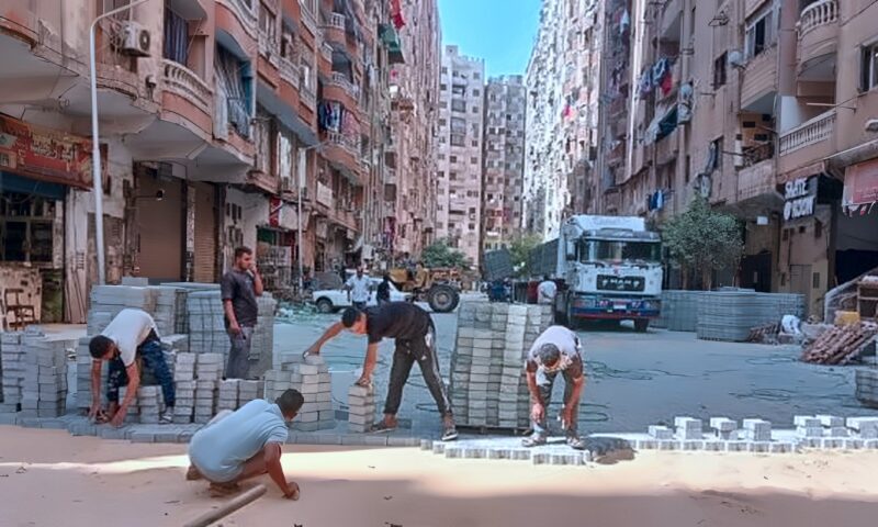 بطول 800 متر.. محافظ الجيزة يتابع تطوير وتوسعة ورصف شارع العمدة ببولاق الدكرور