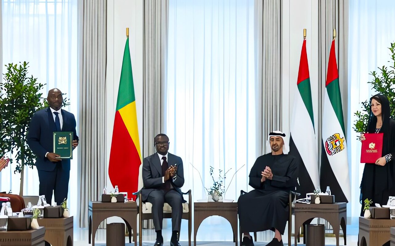 رئيسا الإمارات وبنين يشهدان إعلان اتفاقية الشراكة الاقتصادية الشاملة