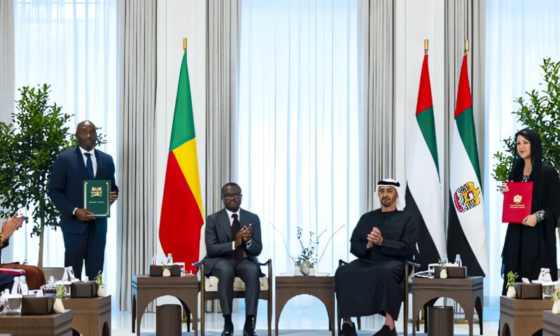 رئيسا الإمارات وبنين يشهدان إعلان اتفاقية الشراكة الاقتصادية الشاملة