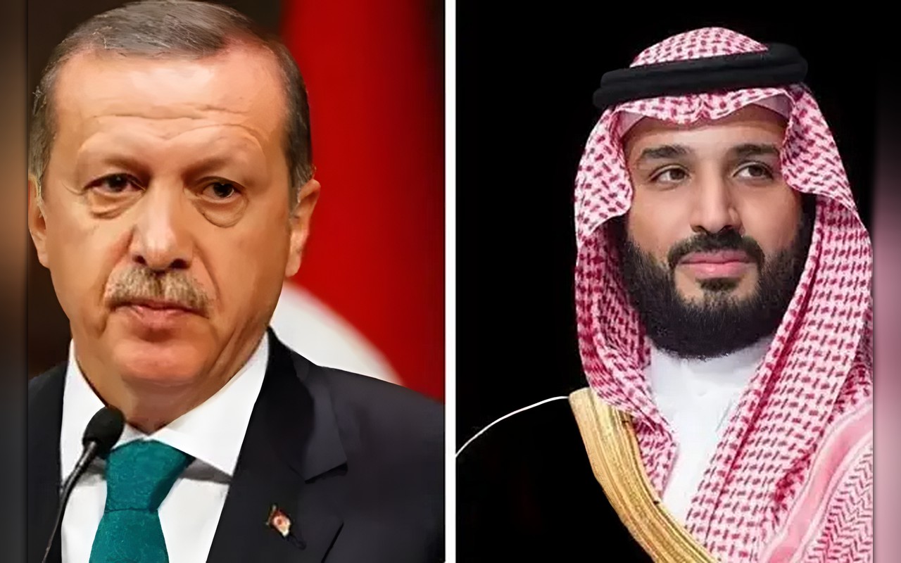 إردوغان يؤكد لولي العهد السعودي وقوف تركيا إلى جانب المملكة في مواجهة الحوثيين