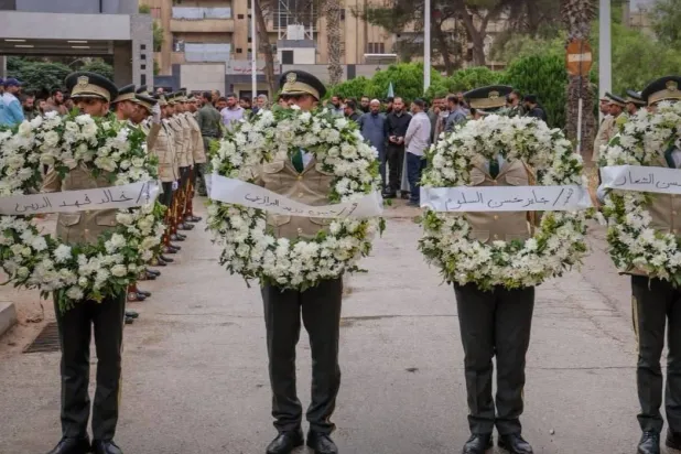 محافظة حماه تشيّع 4 من عناصر أمن قضوا في كمين بريف السلمية