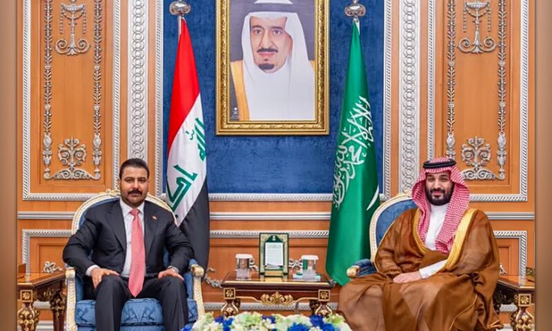 ولي العهد السعودي يستقبل رئيس الوزراء العراقي في الرياض