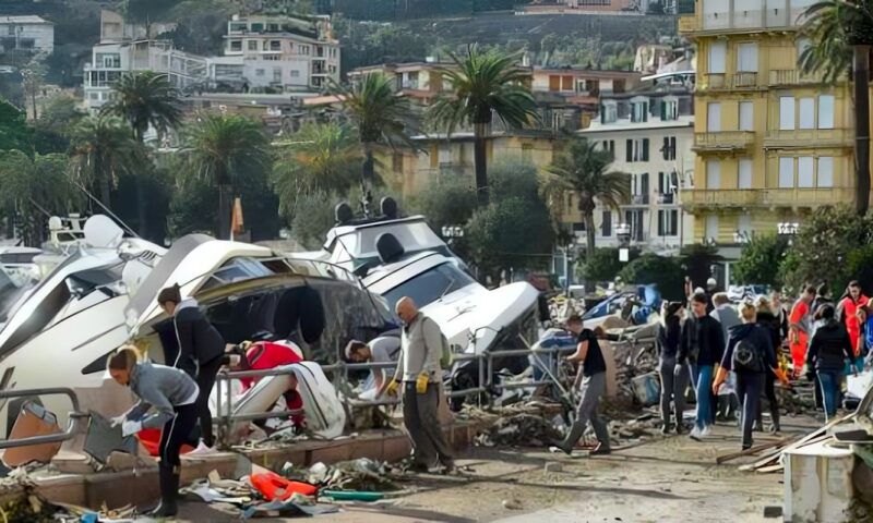 عواصف عنيفة تضرب أوروبا وتتسبب في انقطاع الكهرباء وتعطيل الرحلات الجوية وشبكات الاتصالات